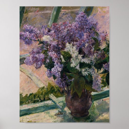 Poster Mary Cassatt - Lilacs Dans Une Fenêtre (Devant)