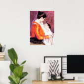 Poster Mary Cassatt - Louise Nourrir son enfant (Bureau à domicile)