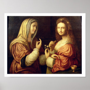 Poster Mary et Martha (huile sur panneau)