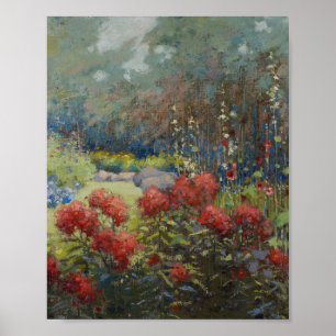 Poster Mary Hiester Reid - Un jardin en septembre