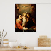Poster Mary, Jesus & Joseph (Cuisine)