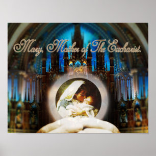 POSTER MARY, MÈRE DE L'EUCHARISTIE