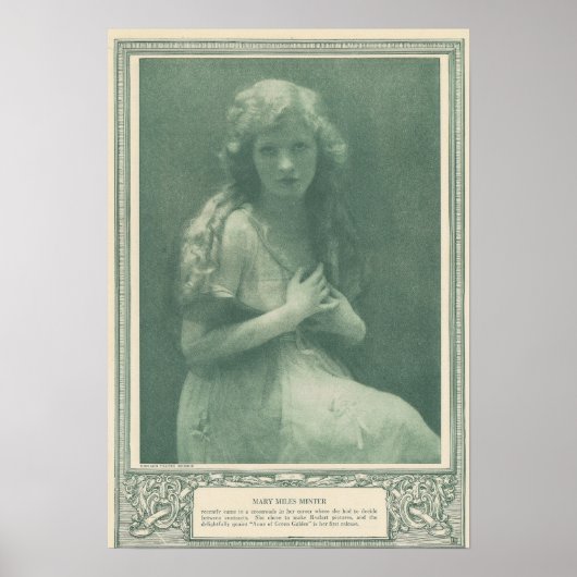 Poster Mary Miles Minter Silent Star Print (Devant)