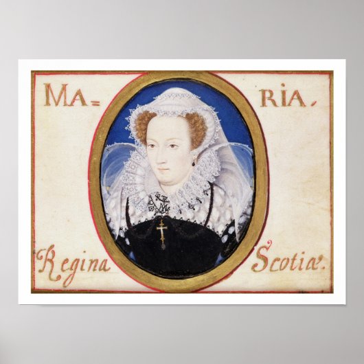 Poster Mary Queen of Scots (1542-87) (gouache sur vellum) (Devant)