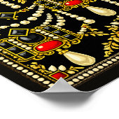 Poster Mary Queen of Scots Jewells Inspired Design  (Coin)