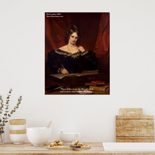 Poster Mary Shelly "Love Never Seen" (Cuisine)