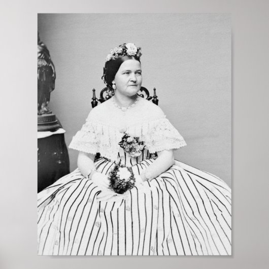Poster Mary Todd Lincoln Portrait - Vers 1861 (Devant)