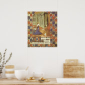 Poster Mary visits her cousin Elizabeth, medieval (Cuisine)