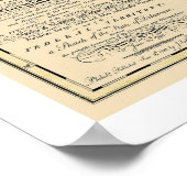 Poster Maryland Carte détaillée 1795 (Coin)