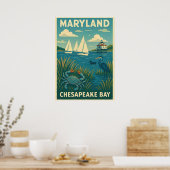 Poster Maryland Chesapeake Bay V01 (Cuisine)