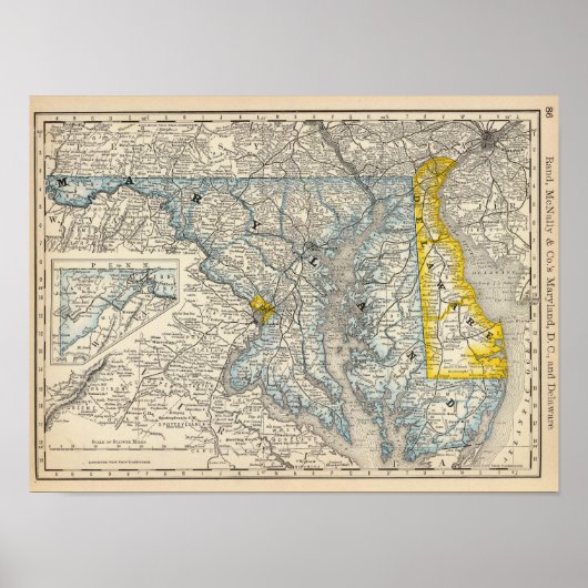 Poster Maryland, DC et Delaware (Devant)