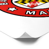 Poster Maryland de Baltimore (Coin)