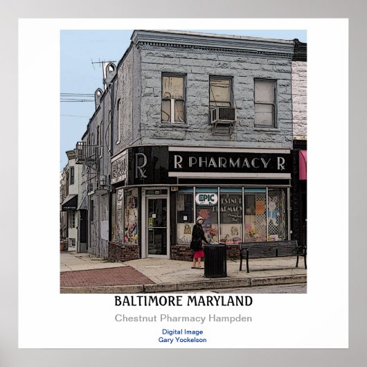 Poster Maryland de Baltimore (Devant)
