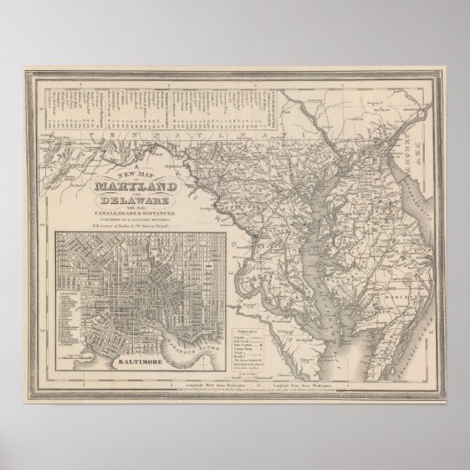 Poster Maryland et Delaware (Devant)