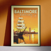 Poster Maryland vintage Baltimore