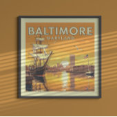 Poster Maryland vintage Baltimore