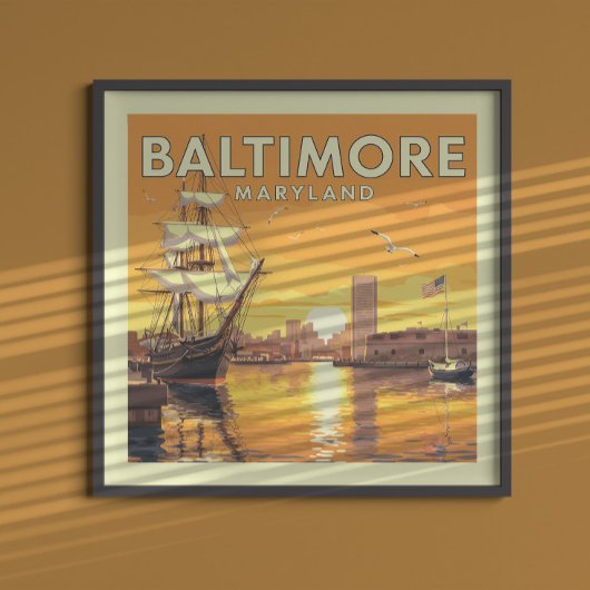Poster Maryland vintage Baltimore