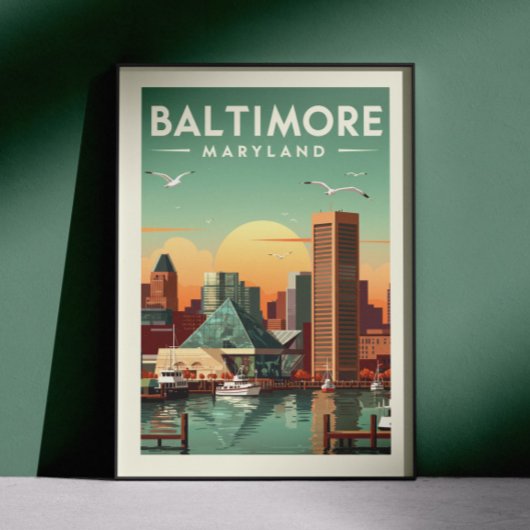 Poster Maryland vintage Baltimore