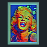 Poster Marylin classique Monroe Pop Art<br><div class="desc">Marylin est brillant et audacieux dans cette affiche Pop Art.</div>