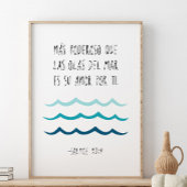 Poster Más Poderoso Que Las Olas Del Mar, Salmos 93:4