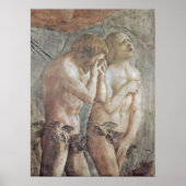 Poster Masaccio - Adam et Eve (Devant)