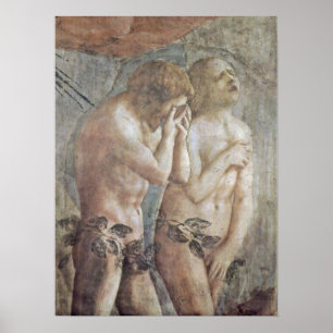 Poster Masaccio - Adam et Eve