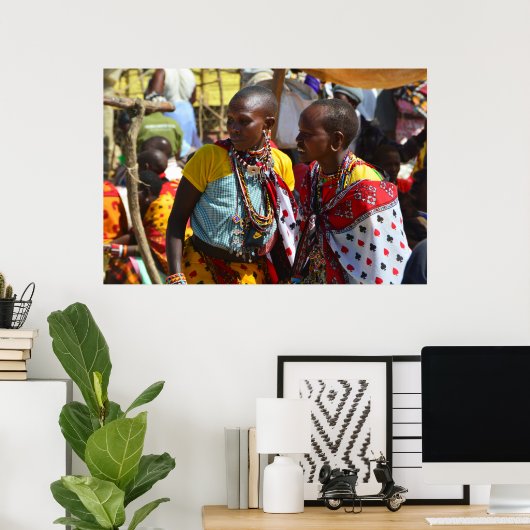 Poster Masaï (Bureau à domicile)