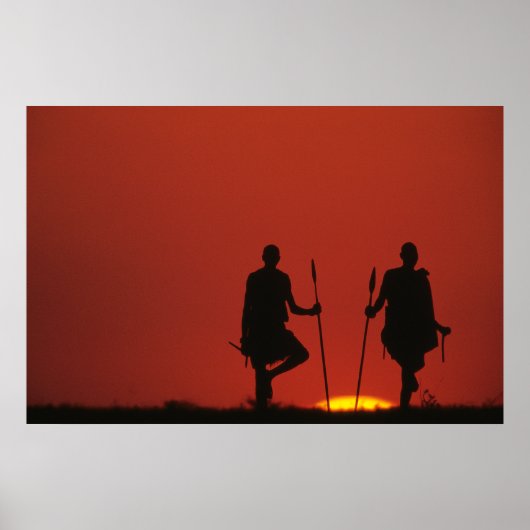 Poster Masai at Sunset (Devant)