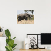 Poster masaï des éléphants (Bureau à domicile)