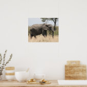 Poster masaï des éléphants (Cuisine)