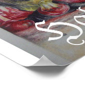 Poster Masaï Mère & Enfant avec Lion Art Imprimer/Graphiq (Coin)