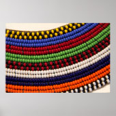 Poster Masaï Tribal Bead Pattern (Devant)