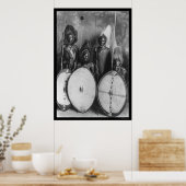 Poster Masai Warriors Kenya, Afrique 1920 (Cuisine)