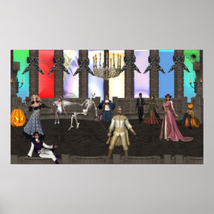 Poster Mascarade de Halloween