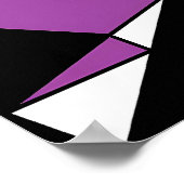 Poster Mascarade de Triangle Abstrait (Coin)