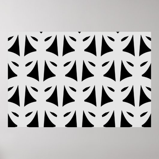 Poster Mascarade en noir et argent (Devant)