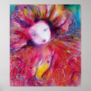 POSTER MASCARADE VÉNITIENNE /MASK EN ROUGE