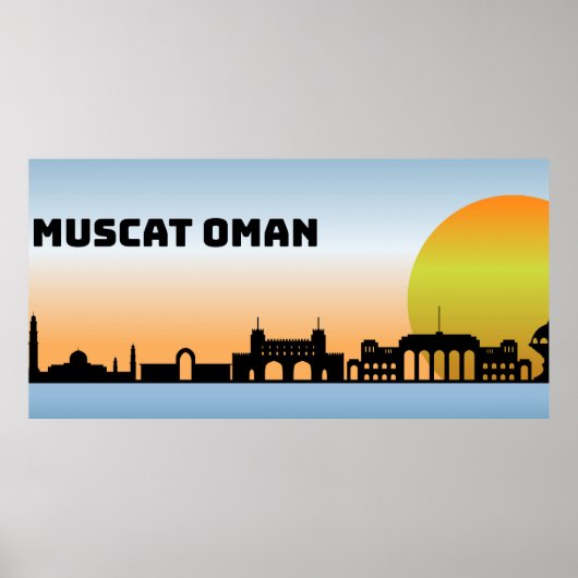 Poster Mascate Oman (Devant)