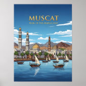 Poster Mascate Oman (Devant)