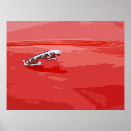 POSTER MASCOT JAGUAR BONNET CLASSIQUE (Devant)