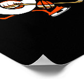 Poster Mascotte de canard de dessin animé graphique migno (Coin)