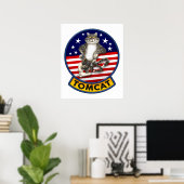Poster Mascotte F-14 Tomcat (Bureau à domicile)