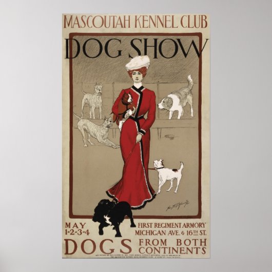 Poster Mascoutah Kennel Club Chig Show 1901 (Devant)