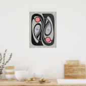 Poster Mash Up Art nouveau mi-siècle 18x24 (Cuisine)