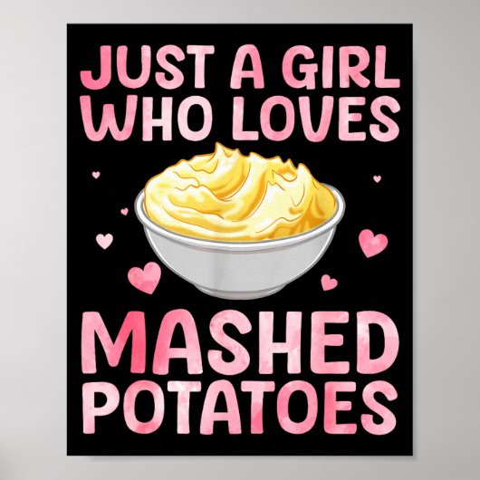 Poster Mashed Tato Art For Women Girls Thanksgiving Mashe (Devant)