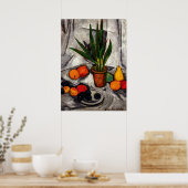 Poster Mashkov - Vie morte avec Plantes et fruits (Cuisine)