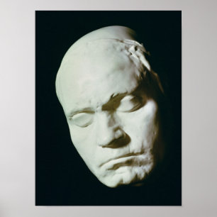Poster Mask of Beethoven,taken from life at the age of