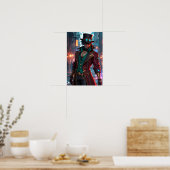 Poster Masked Steampunk Gentleman – Charisma and Shadows (Cuisine)