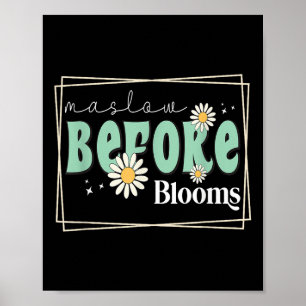 Poster Maslow Avant Bloom Comportement Thérapiste Autisme