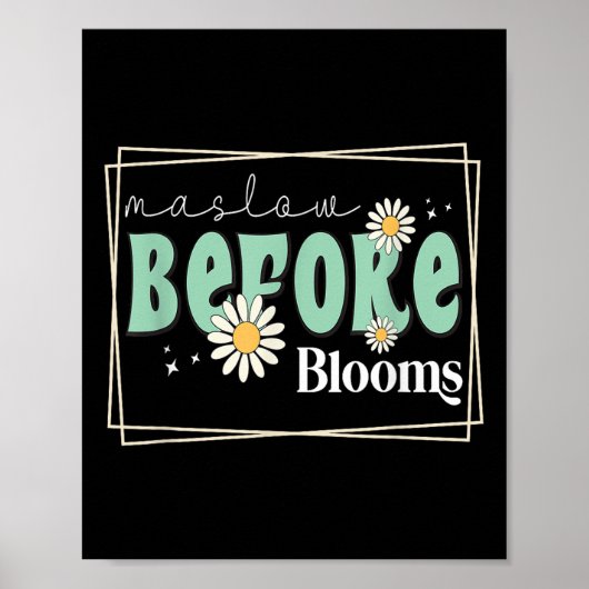 Poster Maslow Avant Bloom Comportement Thérapiste Autisme (Devant)